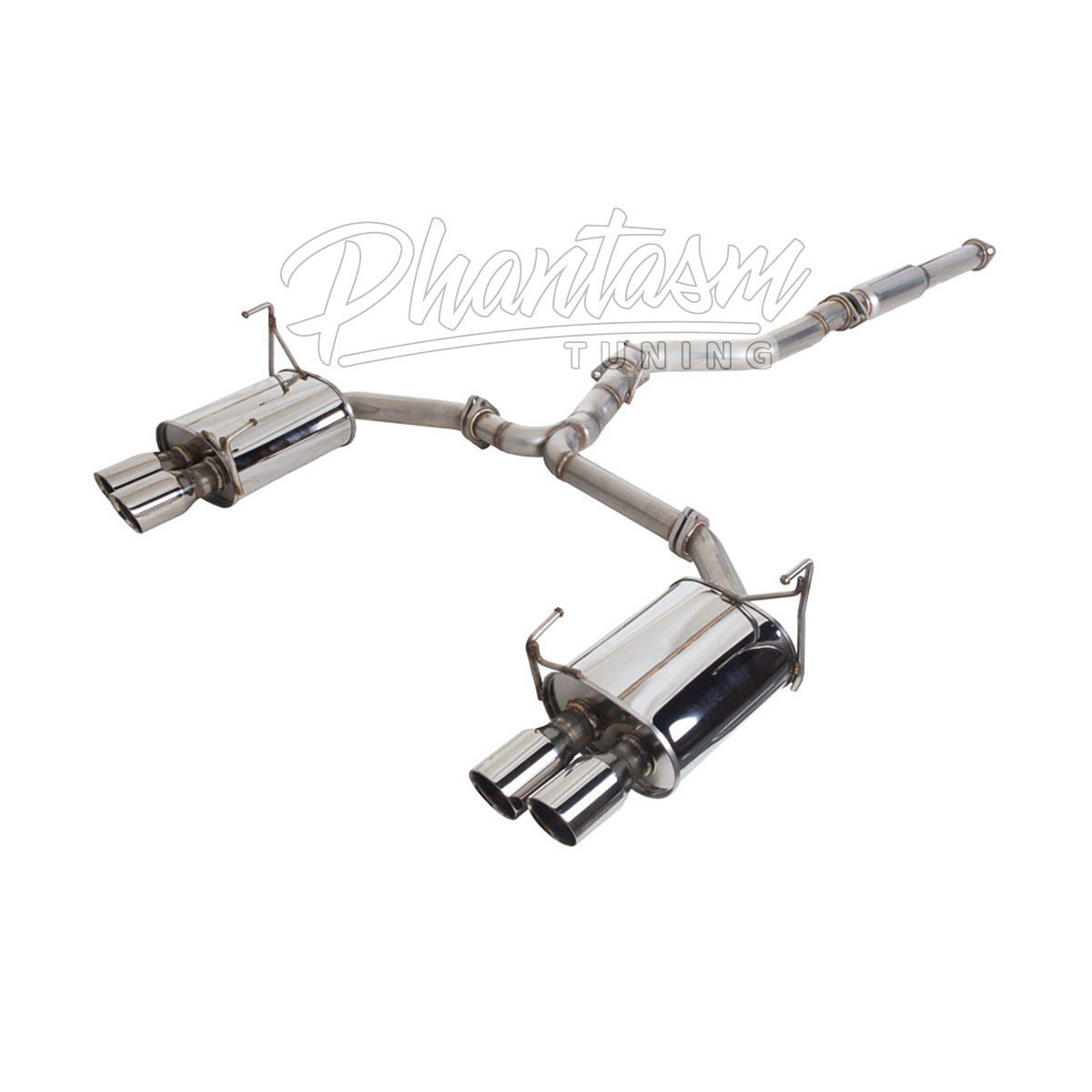 REVEL / MEDALLION TOURING-S / DUAL CAT-BACK EXHAUST SYSTEM / QUAD STAINLESS STEEL TIPS (T70206R) *** SUBARU WRX (2022-2026)