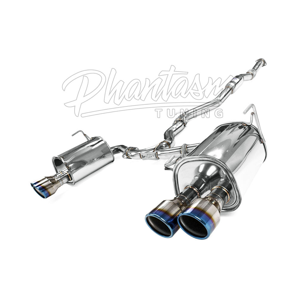 INVIDIA / Q300 / DUAL CAT-BACK EXHAUST SYSTEM / BURNT BLUE TIPS (HS22WRXG3T) *** SUBARU WRX (2022-2026) 2.4L TURBO