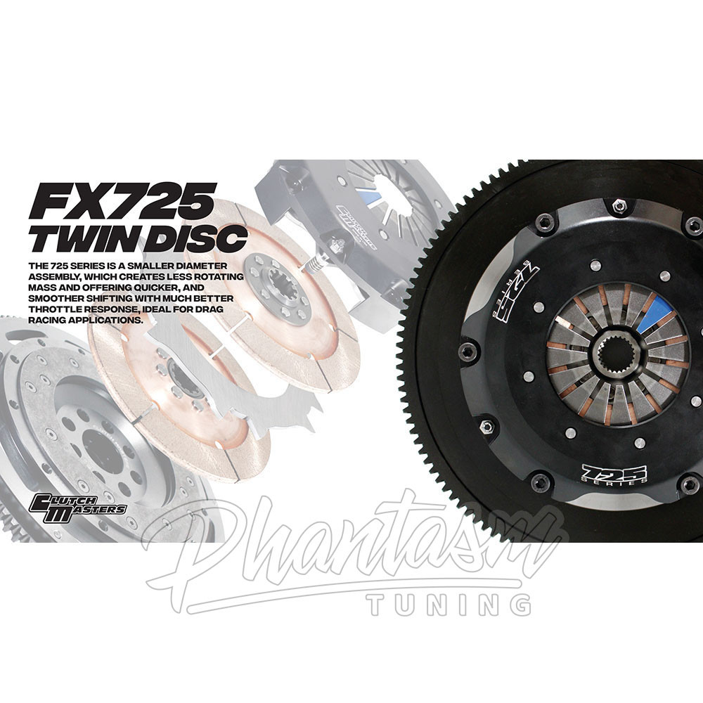 CLUTCH MASTERS / STAGE 5.2 / FX725 RACE / TWIN DISC CLUTCH WITH ALUMINUM FLYWHEEL (08913-TD7R-S) *** ACURA INTEGRA (1994-2001) B18 / B20 / B-SERIES ENGINE