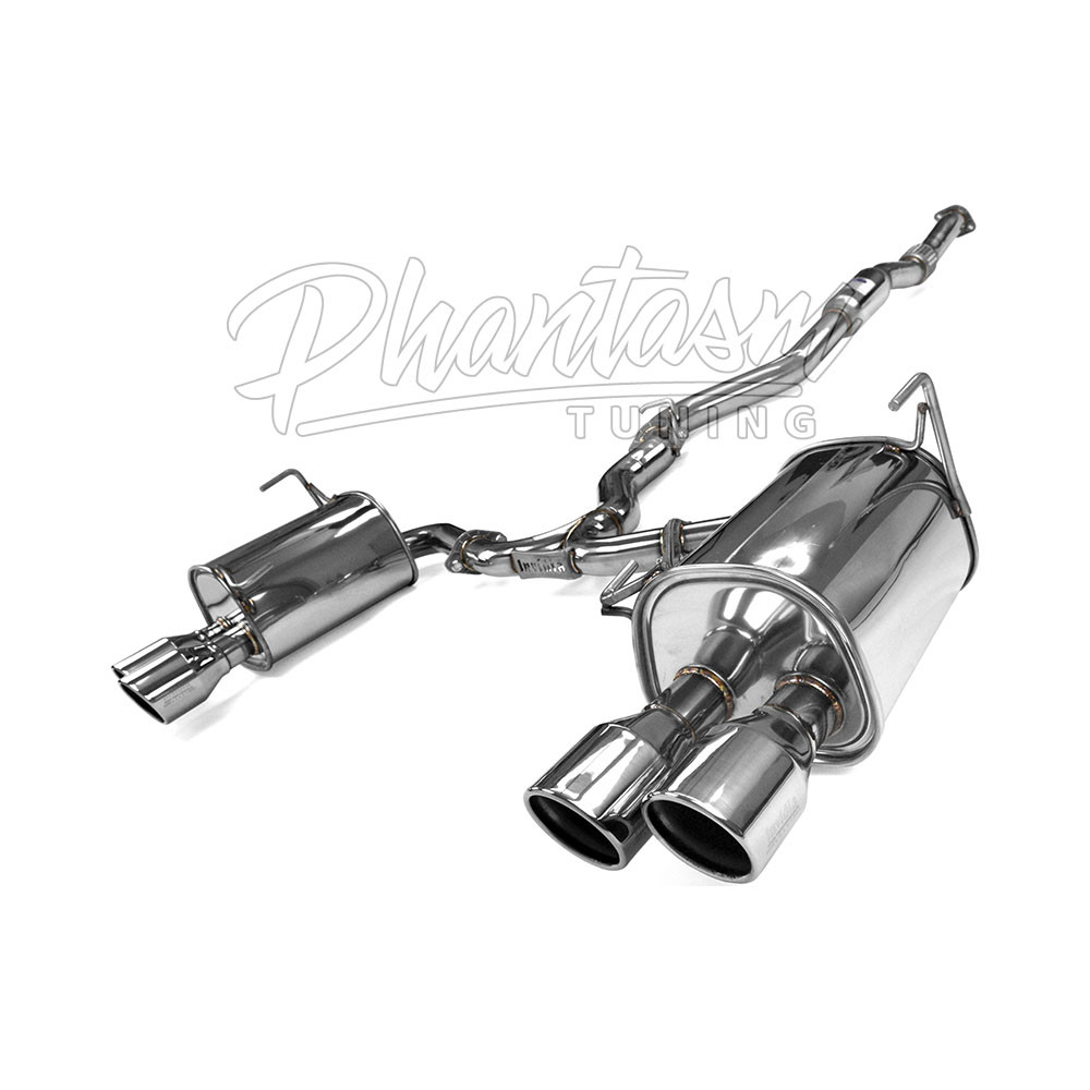 INVIDIA / Q300 / DUAL CAT-BACK EXHAUST SYSTEM / BURNT BLUE TIPS (HS15STIG3T) *** SUBARU WRX STI (2015-2021)