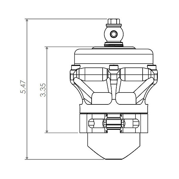 TIAL / Q.10 / 50 MM BOV / BLOW OFF VALVE / 10 PSI SPRING / SILVER COLOR (002115)