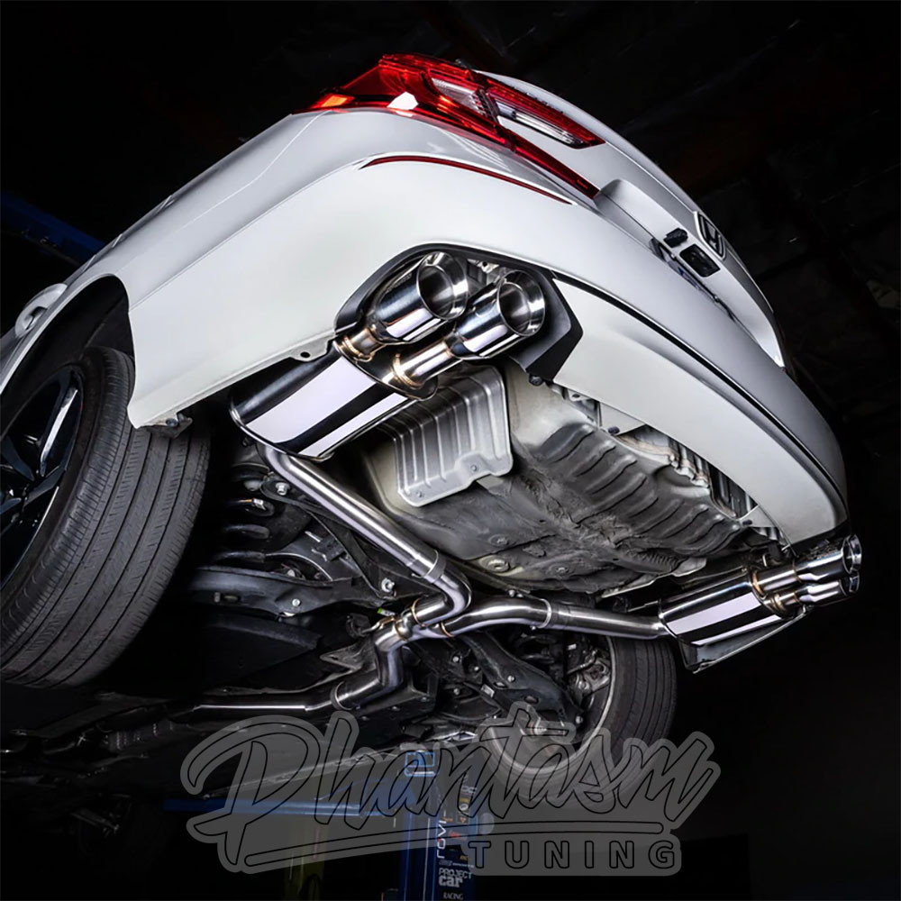 DC SPORTS / CAT-BACK EXHAUST SYSTEM / BURNT BLUE TIPS (DCS5534BT) *** HONDA ACCORD (2018-2022) 2.0L TURBO