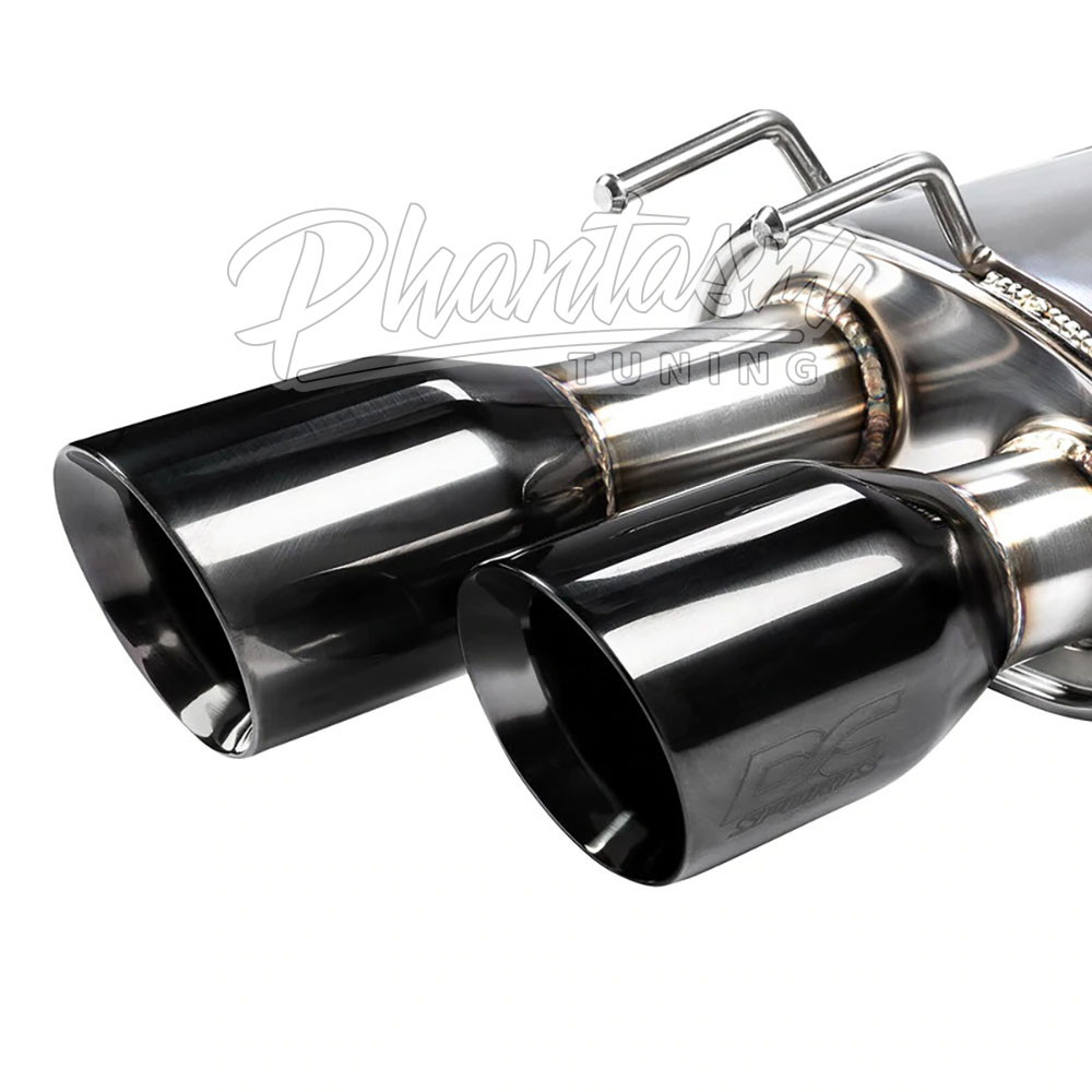 DC SPORTS / CAT-BACK EXHAUST SYSTEM / BLACK TIPS (DCS5534BK) *** HONDA ACCORD (2018-2022) 2.0L TURBO