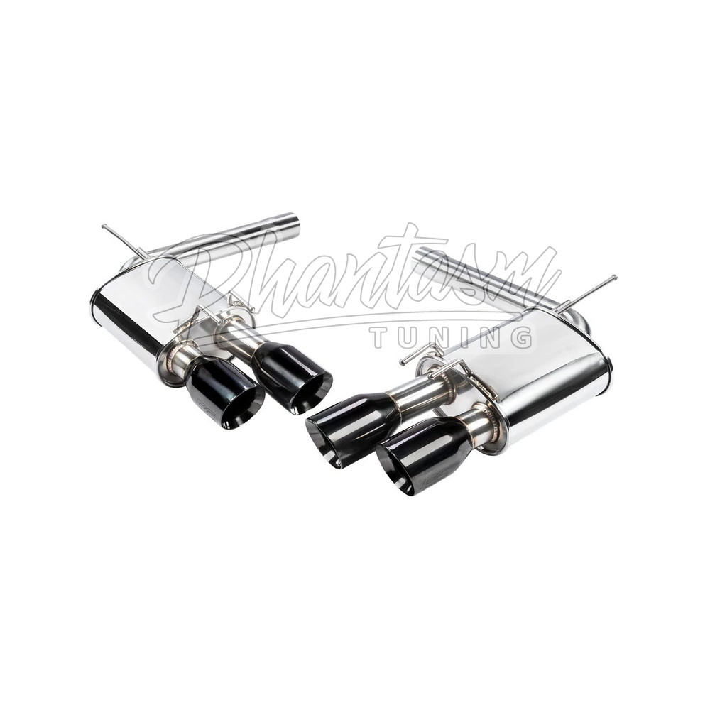 DC SPORTS / CAT-BACK EXHAUST SYSTEM / BLACK TIPS (DCS5534BK) *** HONDA ACCORD (2018-2022) 1.5L TURBO