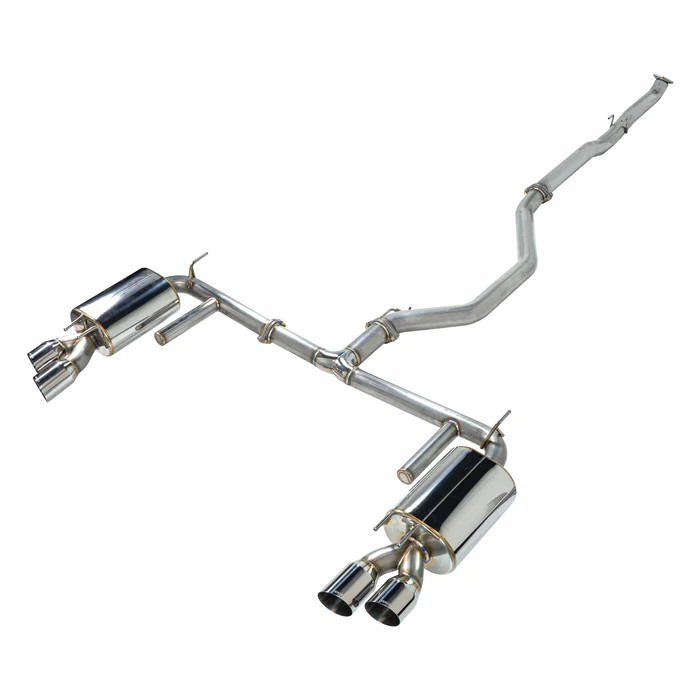 REMARK / SPORTS TOURING / CAT-BACK EXHAUST SYSTEM / QUAD POLISHED TIPS (RK-C4076H-06) *** HONDA ACCORD (2018-2022) 1.5L TURBO