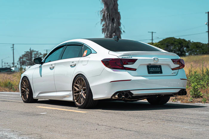 REMARK / SPORTS TOURING / CAT-BACK EXHAUST SYSTEM / QUAD POLISHED TIPS (RK-C4076H-06) *** HONDA ACCORD (2018-2022) 1.5L TURBO
