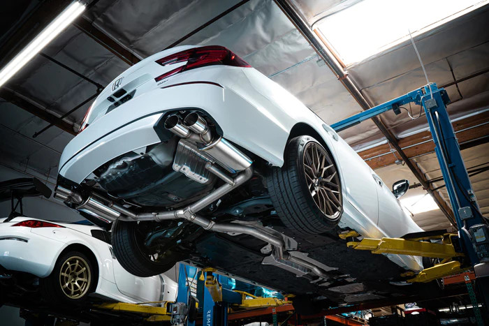 REMARK / SPORTS TOURING / CAT-BACK EXHAUST SYSTEM / QUAD POLISHED TIPS (RK-C4076H-06) *** HONDA ACCORD (2018-2022) 1.5L TURBO