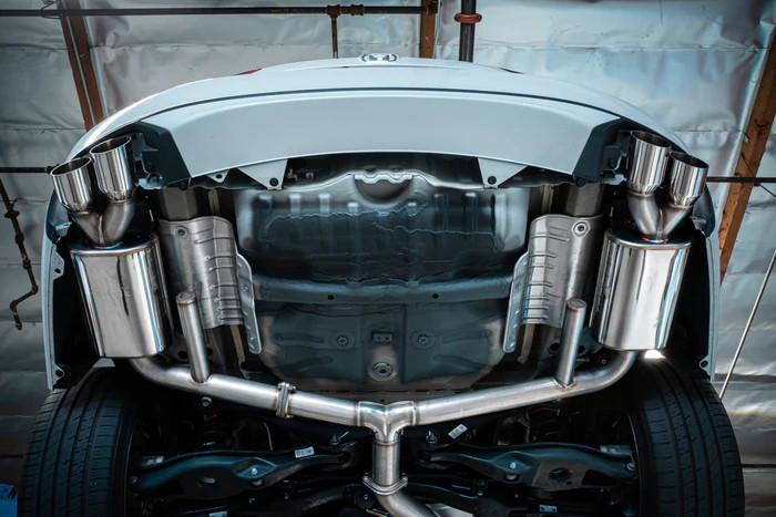 REMARK / SPORTS TOURING / CAT-BACK EXHAUST SYSTEM / QUAD POLISHED TIPS (RK-C4076H-06) *** HONDA ACCORD (2018-2022) 1.5L TURBO