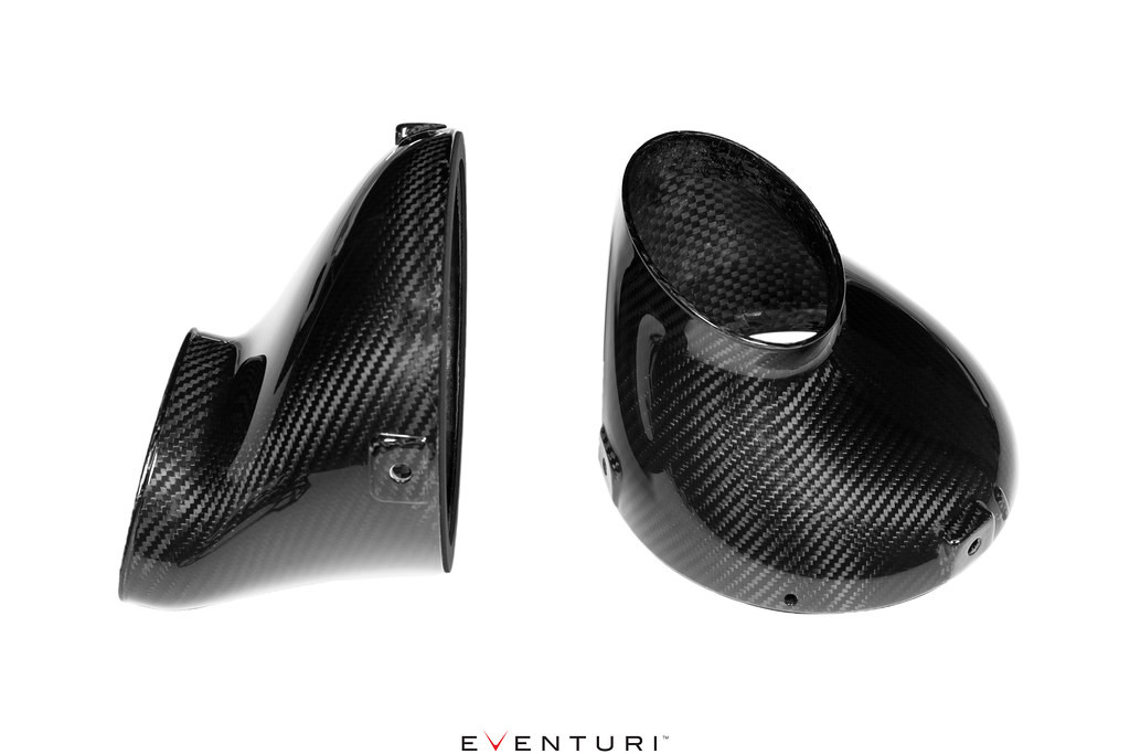 EVENTURI / BLACK CARBON FIBER / COLD AIR INTAKE SYSTEM (EVE-C8HTC-CF-INT) *** CHEVROLET CORVETTE C8 / HARD TOP CONVERTIBLE (2020-2024) 6.2L V8