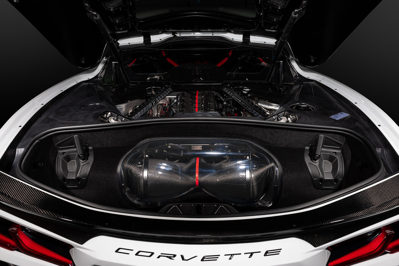 EVENTURI / BLACK CARBON FIBER / COLD AIR INTAKE SYSTEM (EVE-C8VT-CF-INT) *** CHEVROLET CORVETTE C8 / COUPE (2020-2024) 6.2L V8