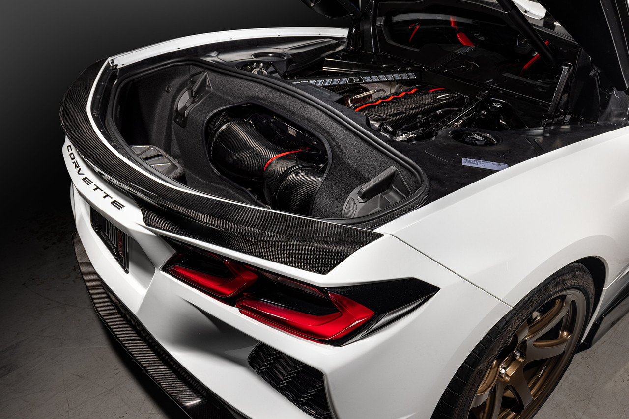 EVENTURI / BLACK CARBON FIBER / COLD AIR INTAKE SYSTEM (EVE-C8VT-CF-INT) *** CHEVROLET CORVETTE C8 / COUPE (2020-2024) 6.2L V8