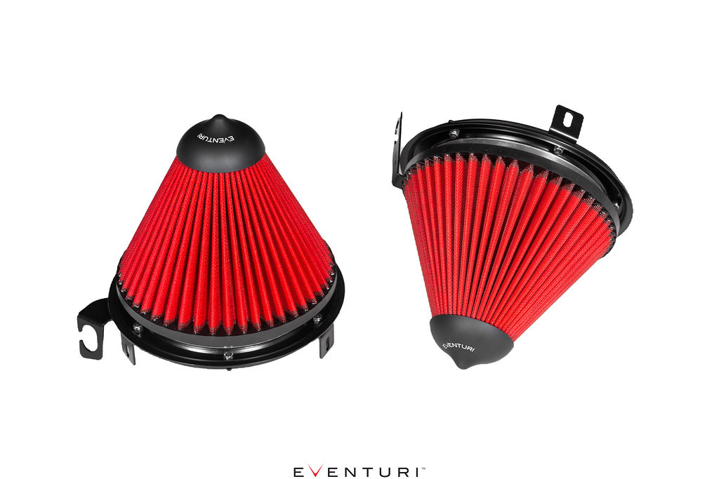 EVENTURI / BLACK CARBON FIBER / COLD AIR INTAKE SYSTEM (EVE-C8VT-CF-INT) *** CHEVROLET CORVETTE C8 / COUPE (2020-2024) 6.2L V8