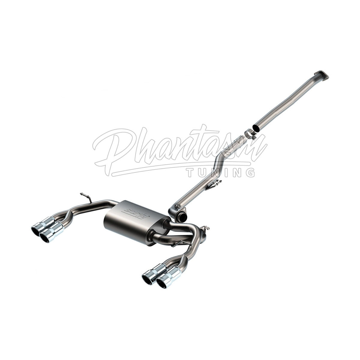 BORLA / S-TYPE / CAT-BACK EXHAUST SYSTEM (140350) *** HYUNDAI GENESIS COUPE (2010-2012) 2.0L TURBO