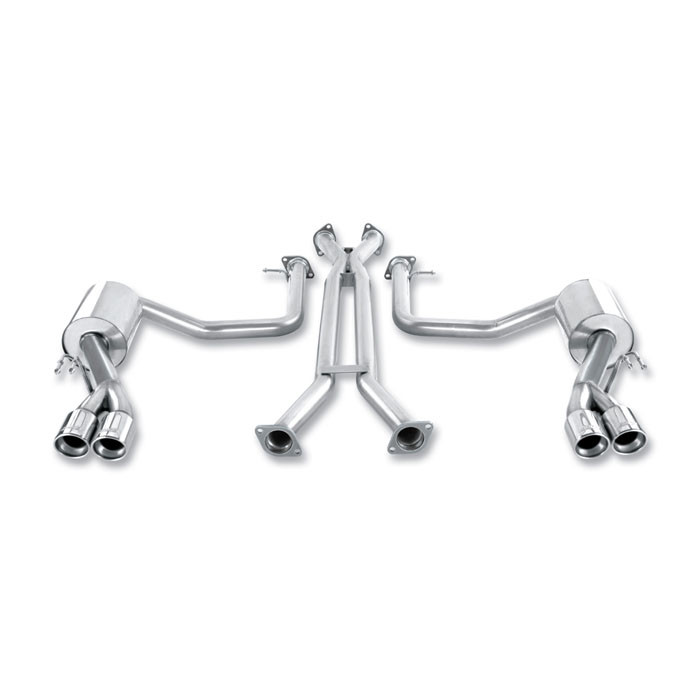 BORLA / S-TYPE / CAT-BACK EXHAUST SYSTEM / QUAD TPS (140377) *** HYUNDAI GENESIS SEDAN (2009-2012) 4.6L / V8 ENGINE