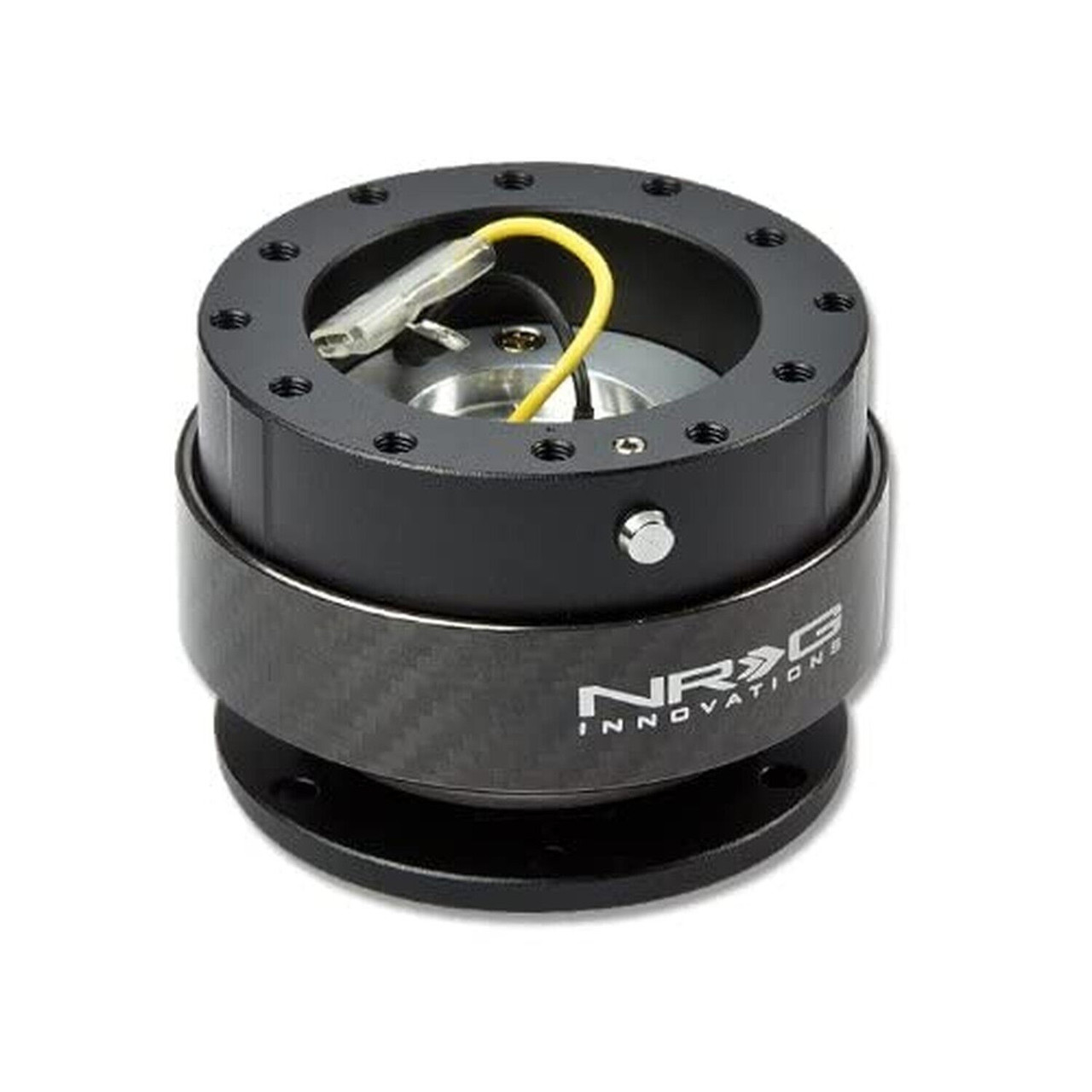 NRG / STEERING WHEEL QUICK RELEASE HUB / BLACK BODY / CARBON FIBER RING (SRK-200CF)