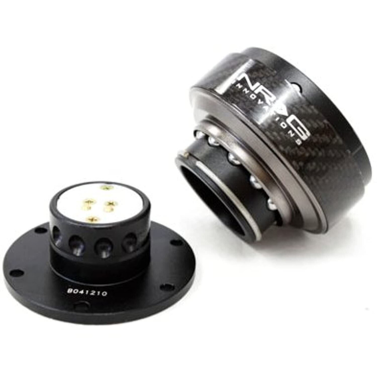 NRG / STEERING WHEEL QUICK RELEASE HUB / BLACK BODY / CARBON FIBER RING (SRK-200CF)