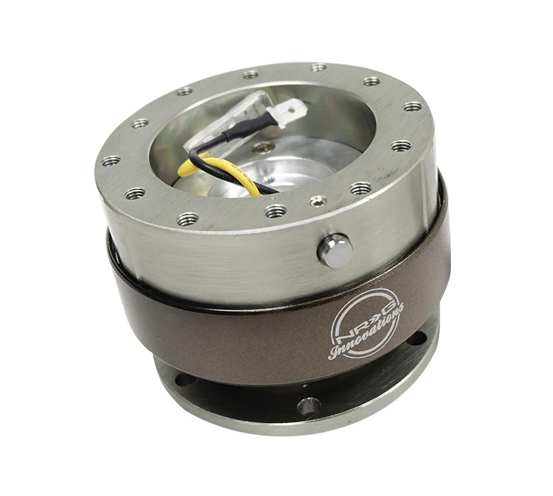 NRG / STEERING WHEEL QUICK RELEASE HUB / GUN METAL BODY / TITANIUM RING (SRK-200GM)