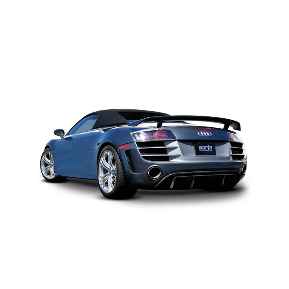 BORLA / S-TYPE / CAT-BACK EXHAUST SYSTEM (140596) *** AUDI R8 GT SPYDER (2010-2015) 5.2L / V10 ENGINE