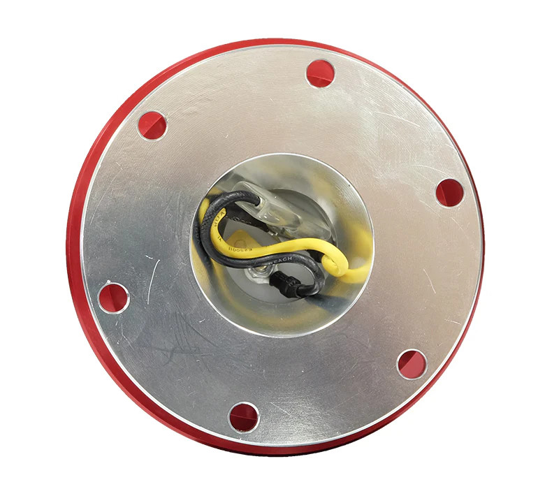 NRG / STEERING WHEEL QUICK RELEASE HUB / SILVER BODY / RED RING (SRK-100-RD)