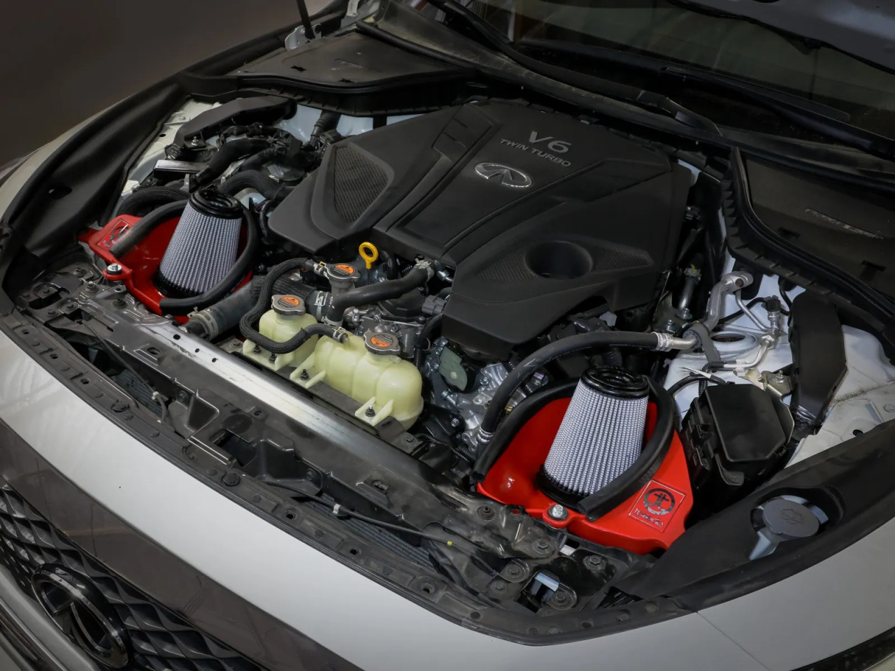 AFE / TAKEDA COLD AIR INTAKE SYSTEM / PRO-S DRY FILTER / RED EDITION (56-10004DR) *** INFINITI Q60 COUPE (2017-2022) 3.0L TURBO