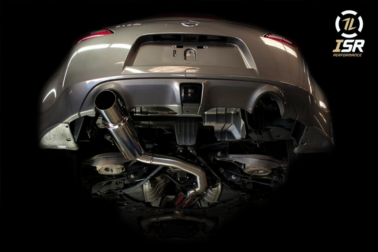 ISR / SINGLE GT / CAT-BACK EXHAUST SYSTEM / POLISHED TIP (IS-GT-370Z) *** NISSAN 370Z (2009-2020)