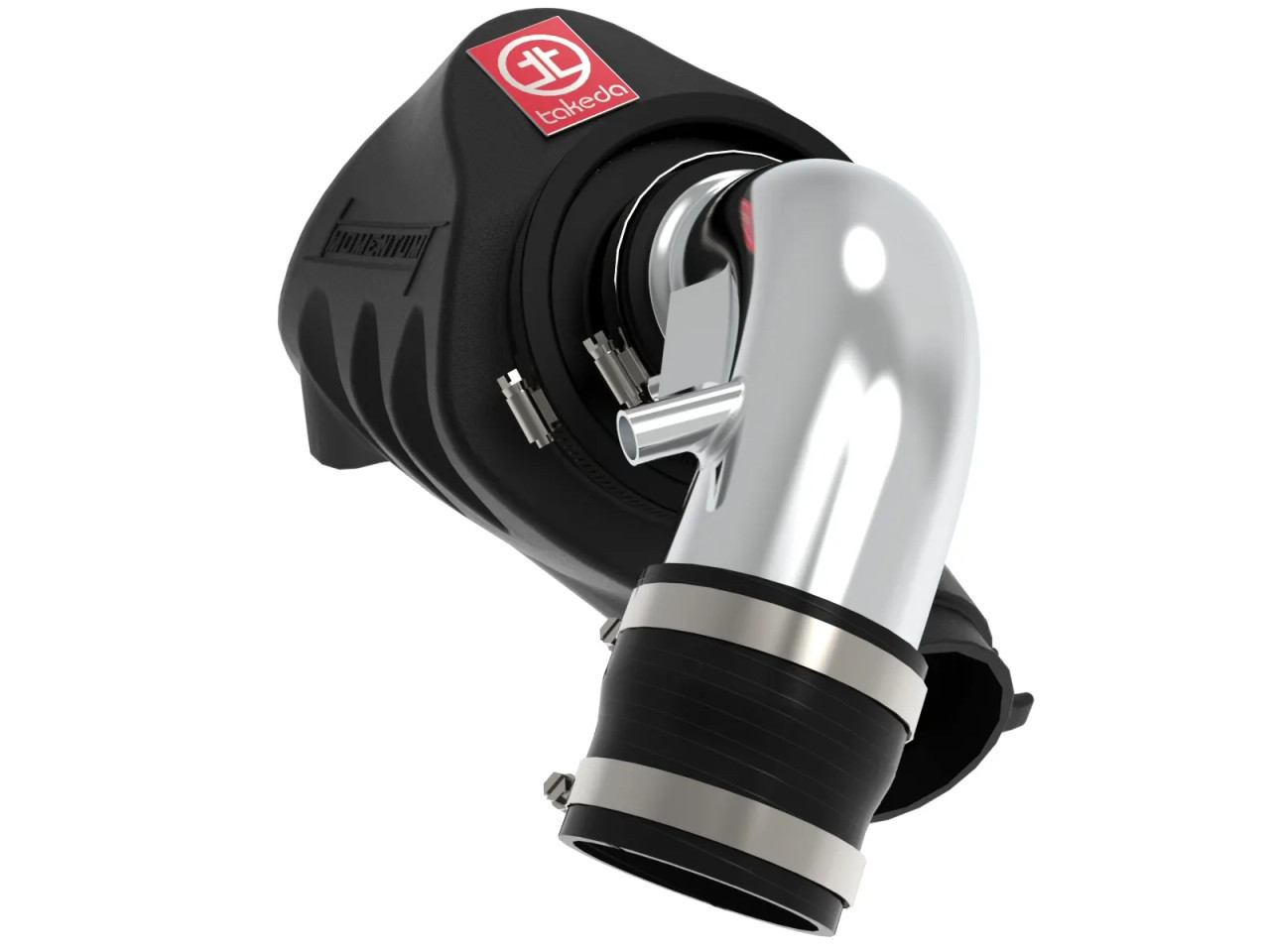 AFE / TAKEDA COLD AIR INTAKE SYSTEM / CHROME PIPING / PRO-5R OIL FILTER (TM-1018P-R) *** HONDA CIVIC SI (2012-2015) 2.4L / K24 ENGINE