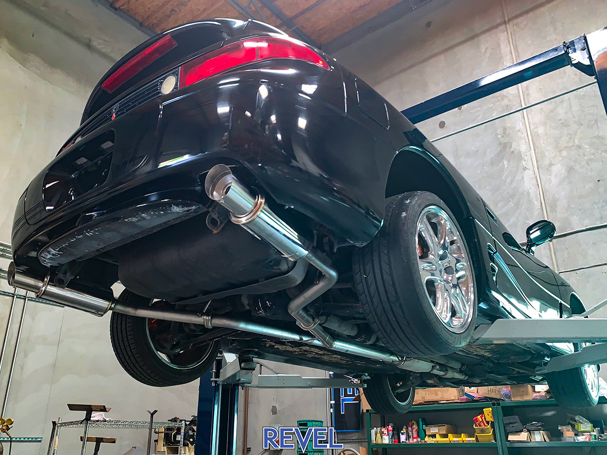 REVEL / MEDALLION TOURING-S / DUAL CAT-BACK EXHAUST SYSTEM / BURNT BLUE TIPS (T90034KR) *** MITSUBISHI 3000GT (1992-1999) VR4 / AWD