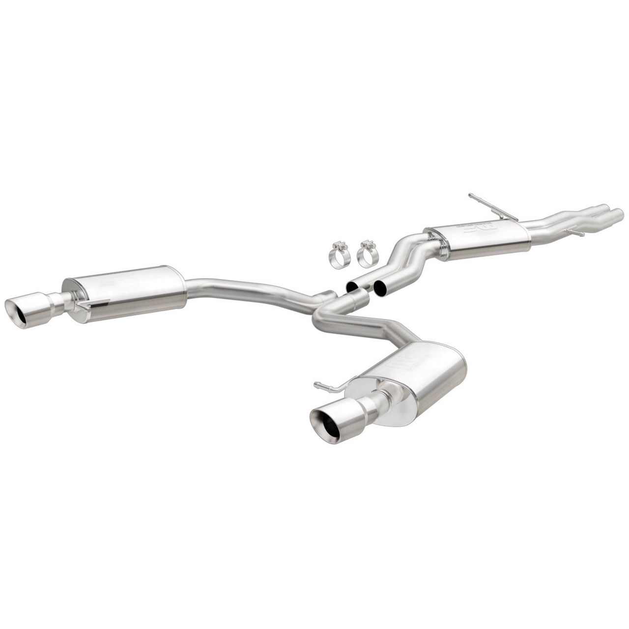 MAGNAFLOW / CAT-BACK EXHAUST SYSTEM / WITH POLISHED CHROME TIPS (19159) *** AUDI A6 QUATTRO (2012-2015) 3.0L TFSI / SUPERCHARGED ENGINE (C7)