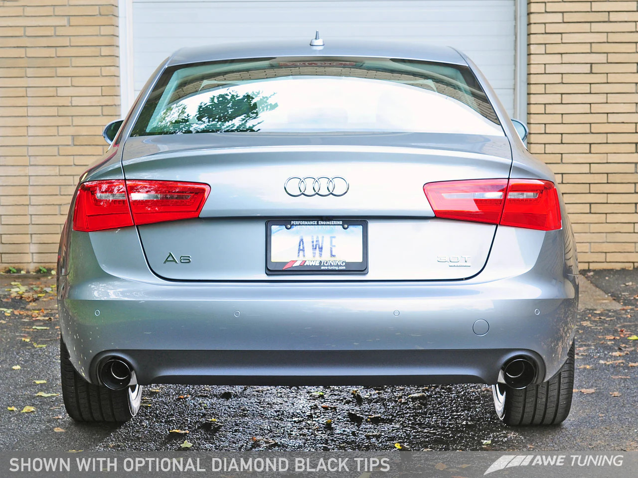AWE / TOURING EDITION / CAT-BACK EXHAUST SYSTEM / WITH POLISHED CHROME TIPS (3015-32048) *** AUDI A6 QUATTRO (2012-2015) 3.0L TFSI / SUPERCHARGED ENGINE (C7)