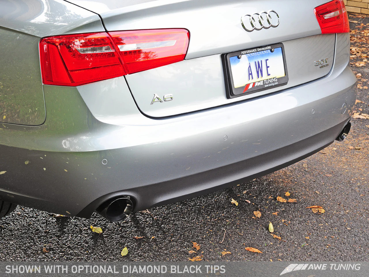 AWE / TOURING EDITION / CAT-BACK EXHAUST SYSTEM / WITH BLACK DIAMOND TIPS (3015-33052) *** AUDI A6 QUATTRO (2012-2015) 3.0L TFSI / SUPERCHARGED ENGINE (C7)
