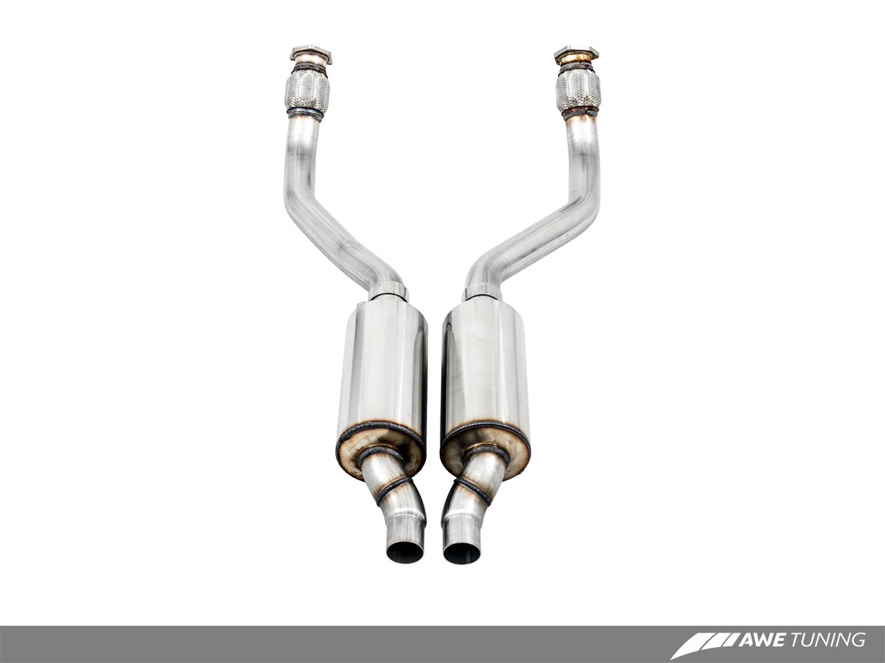 AWE / RESONATED EXHAUST DOWN-PIPES (3215-11030) *** AUDI A6 QUATTRO (2012-2015) 3.0L TFSI / SUPERCHARGED ENGINE (C7)