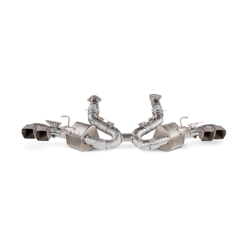 AKRAPOVIC / TITANIUM CAT-BACK EXHAUST SYSTEM / WITH NPP VALVES (S-CO/TI/3) *** CHEVROLET CORVETTE C8 (2020-2024) 6.2L ENGINE