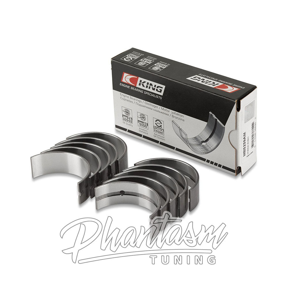 KING / MAINS / RACE ENGINE BEARING SET (MB5259XPC-STDX) *** HONDA CIVIC SI (1999-2000) B16A / VTEC ENGINE
