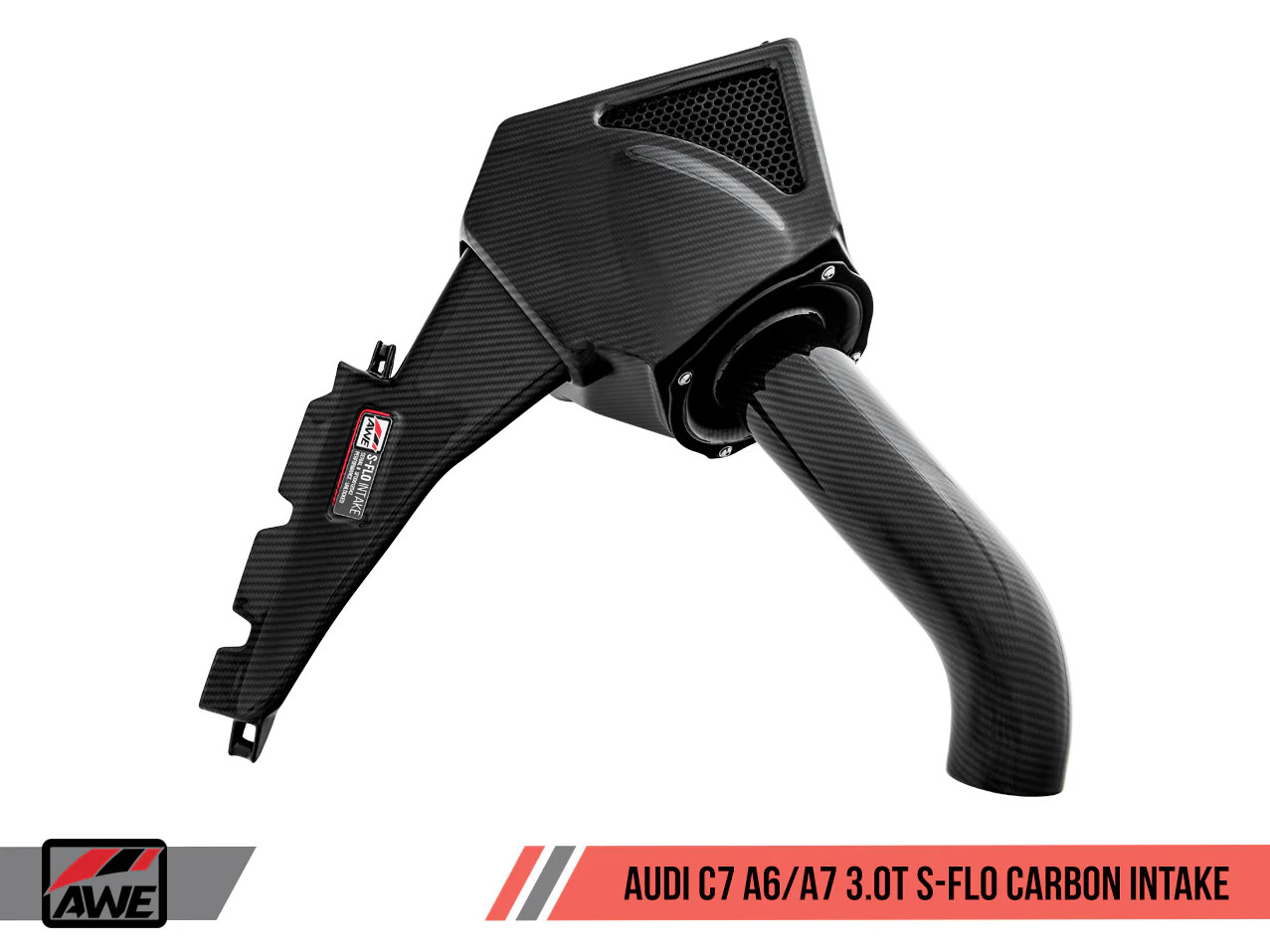 AWE / S-FLO CARBON / COLD AIR INTAKE SYSTEM (2660-15022) *** AUDI A6 (2012-2018) 3.0L TFSI / SUPERCHARGED ENGINE (C7)