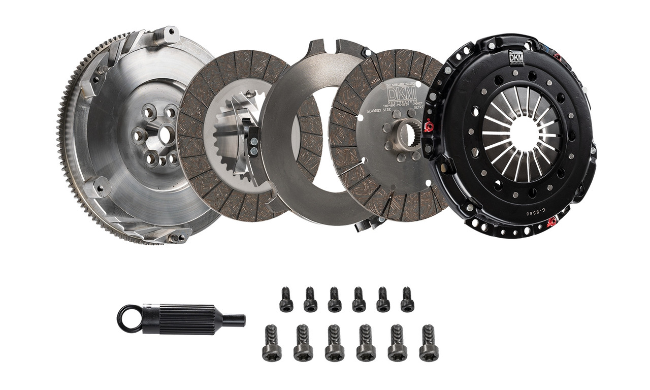 DKM / STAGE 3 TWIN DISC / PERFORMANCE CLUTCH KIT WITH LIGHTWEIGHT FLYWHEEL (MS-034-060) *** VOLKSWAGEN GOLF GTI (2010-2014) MK6 / 2.0L TURBO
