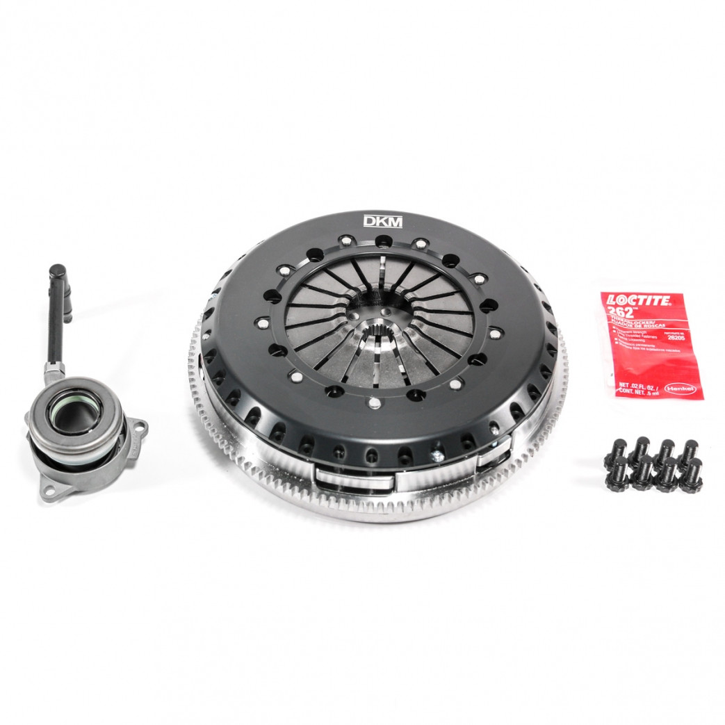 DKM / STAGE 3 TWIN DISC / PERFORMANCE CLUTCH KIT WITH LIGHTWEIGHT FLYWHEEL (MS-034-060) *** VOLKSWAGEN GOLF GTI (2010-2014) MK6 / 2.0L TURBO