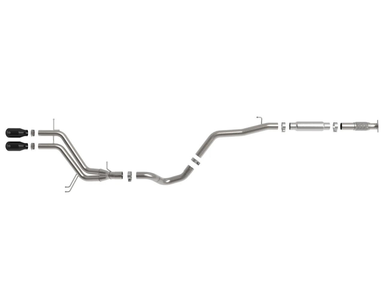 AFE / TAKEDA CAT-BACK EXHAUST SYSTEM / BLACK TIPS (49-37018-B) *** HYUNDAI VELOSTER (2012-2017) 1.6L TURBO