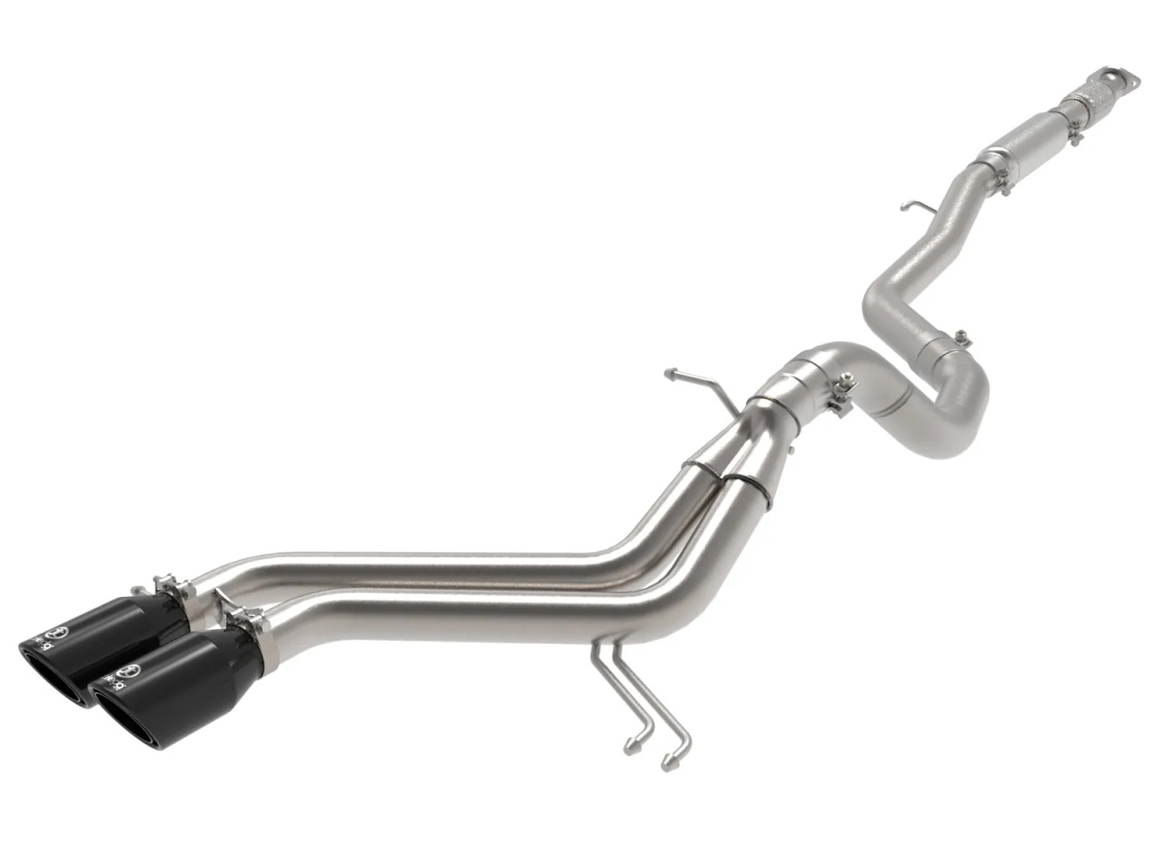 AFE / TAKEDA CAT-BACK EXHAUST SYSTEM / BLACK TIPS (49-37018-B) *** HYUNDAI VELOSTER (2012-2017) 1.6L TURBO