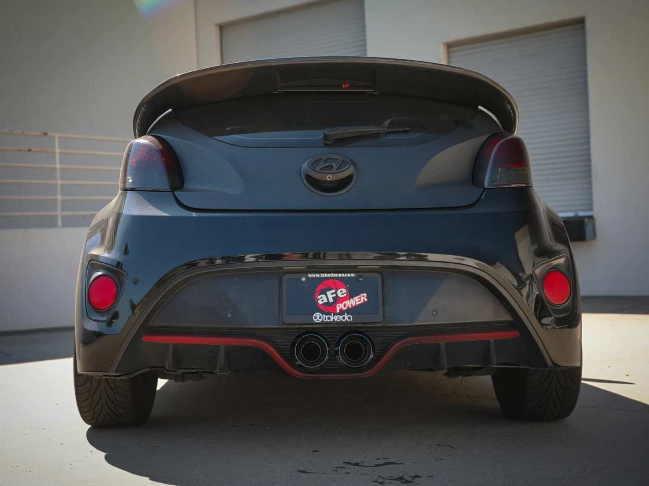 AFE / TAKEDA CAT-BACK EXHAUST SYSTEM / BURNT BLUE TIPS (49-37018-L) *** HYUNDAI VELOSTER (2012-2017) 1.6L TURBO