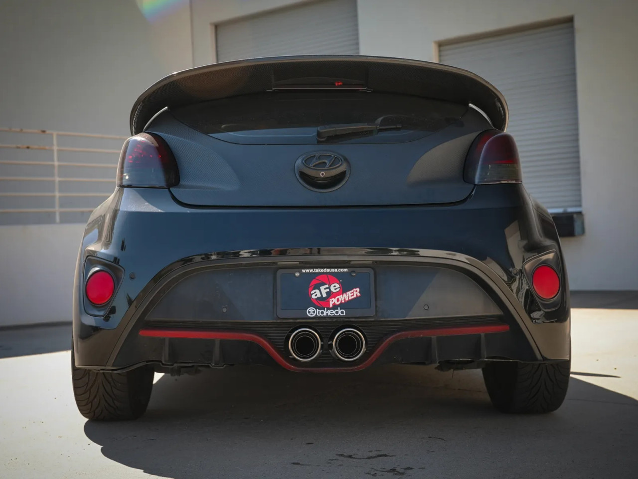 AFE / TAKEDA AXLE-BACK EXHAUST SYSTEM / POLISHED TIPS (49-37019-P) *** HYUNDAI VELOSTER (2012-2017) 1.6L TURBO