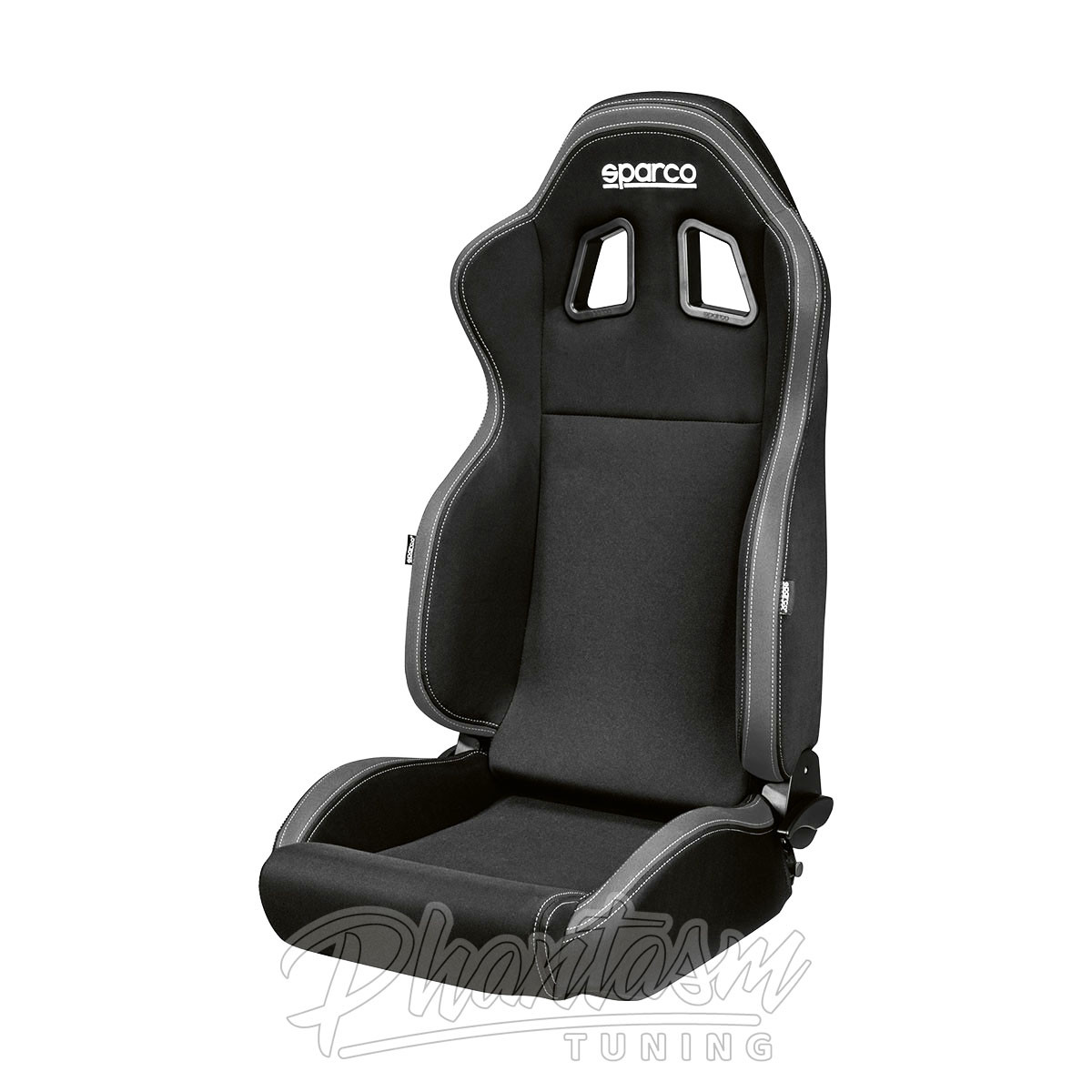 SPARCO / R100 RACING SEAT / BLACK CLOTH / GRAY STRIPE (009014NRGR)