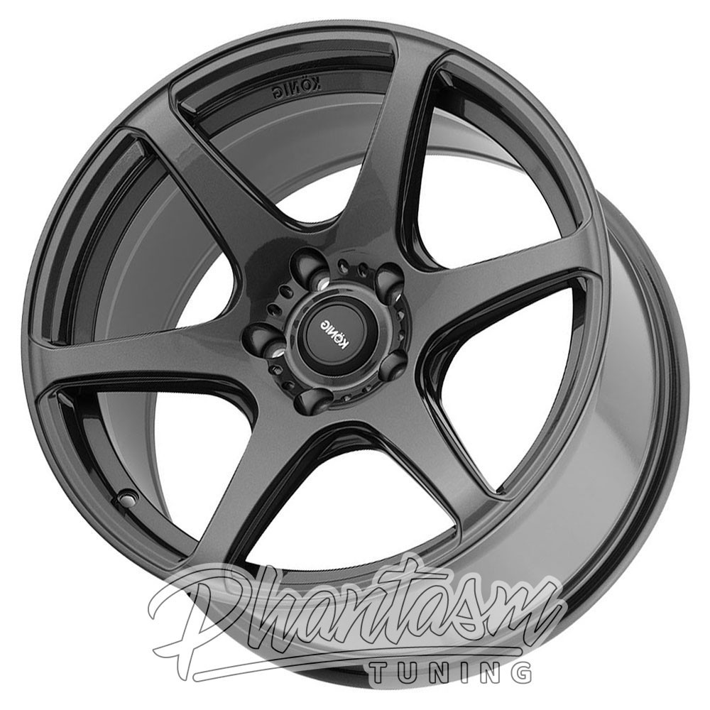 KONIG WHEELS - TANDEM - DARK GRAPHITE COLOR (18 X 8.0) +43 ET (5 X 100 MM) 73.1 CB / TM88510436