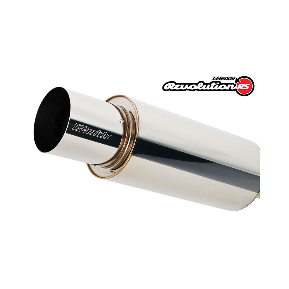 GREDDY / REVOLUTION RS / UNIVERSAL STAINLESS STEEL MUFFLER / 2.50 INCH INLET / 4.00 INCH TIP (11001125)