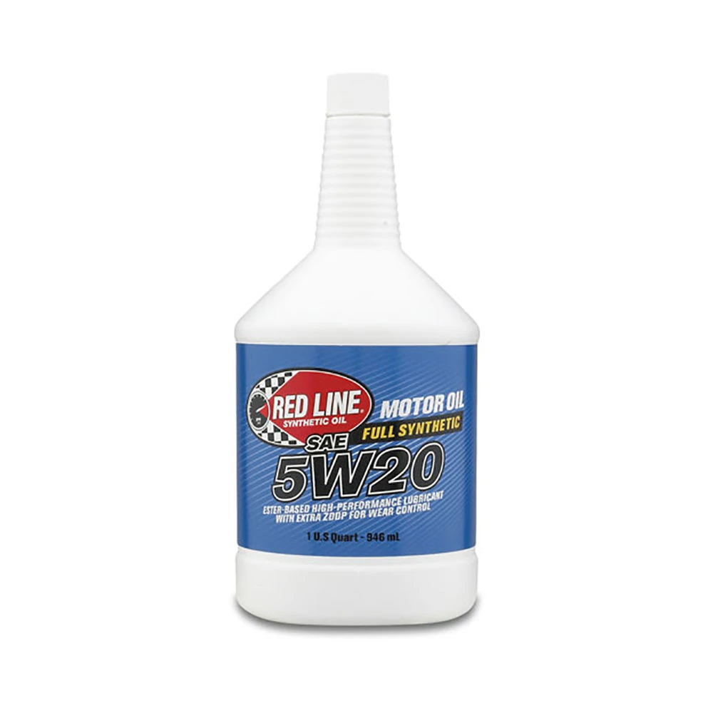 RED LINE (SAE 5W-20) HIGH PERFORMANCE / SYNTHETIC MOTOR OIL (15204) *** 1 QUART ***