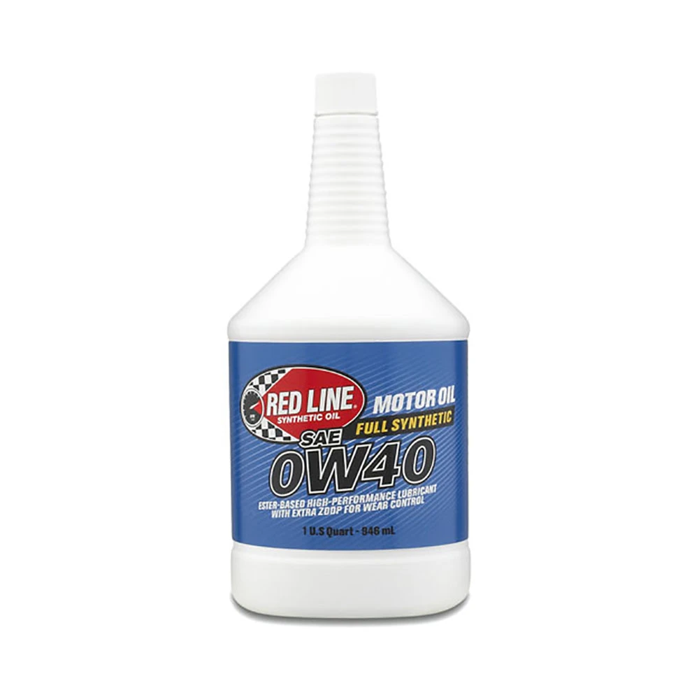 RED LINE (SAE 0W-40) HIGH PERFORMANCE / SYNTHETIC MOTOR OIL (11104) *** 1 QUART ***