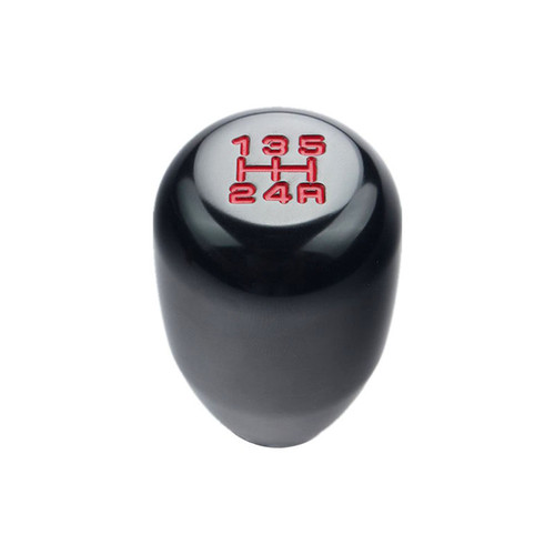 ALPHA SPEED, UNIVERSAL SHIFT KNOB, TYPE-R STYLE, 5-SPEED BLACK COLOR (M8, M10, M12)