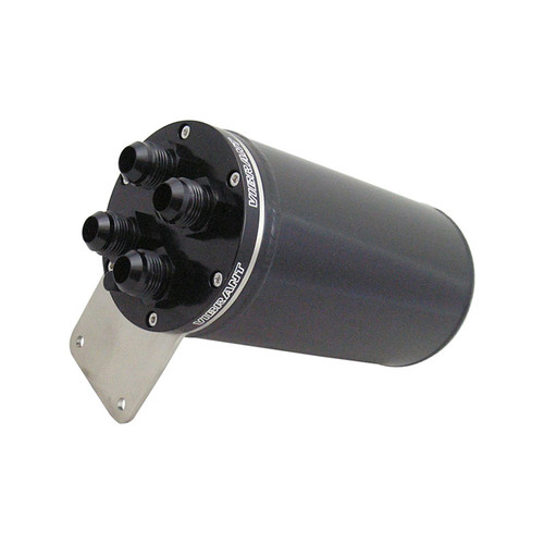 VIBRANT / UNIVERSAL OIL CATCH CAN / RECIRCULATING CLOSED LOOP TOP / ANODIZED BLACK (VIB12697)