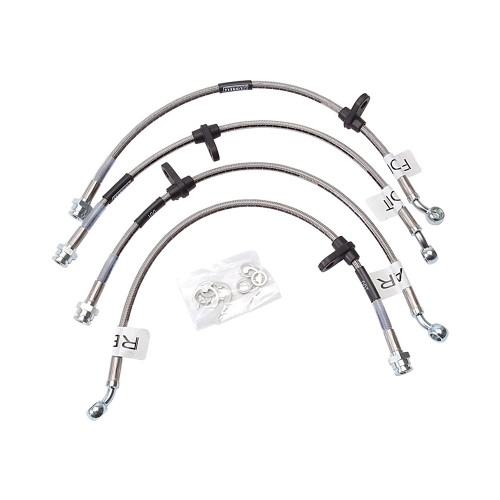 RUSSELL / STAINLESS STEEL BRAKE LINE KIT (684610) *** HONDA CIVIC (1996-2000) CX, DX, HX
