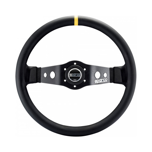 SPARCO R215 COMPETITION / 350 MM STEERING WHEEL / BLACK LEATHER (015R215CLN)