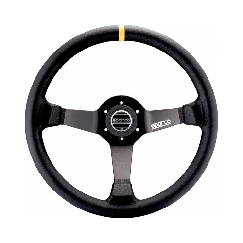SPARCO R325 COMPETITION / 350 MM STEERING WHEEL / BLACK LEATHER (015R325CLN)